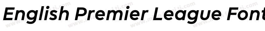 English Premier League Font 201字体转换
